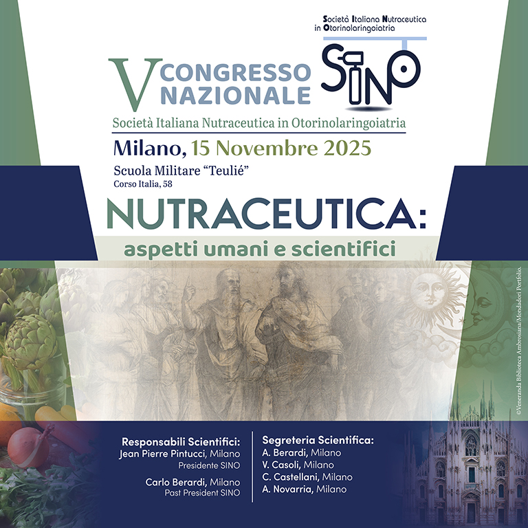 V Congresso Nazionale SINO  (Società Italiana Nutraceutica in Otorinolaringoiatria)  